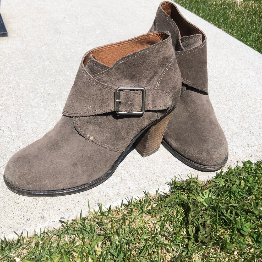 Lucky brand wedge booties